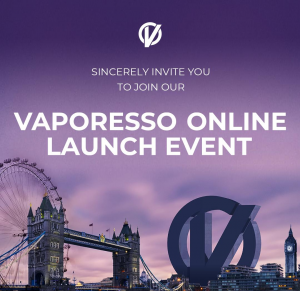 VAPORESSO will Host an Online Launch Event on 28th May