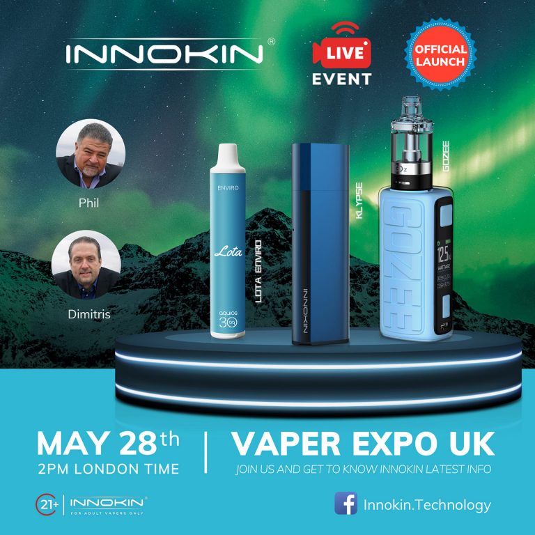 Innokin will Hold Online Live Stream Show of 3 New Products Launch
