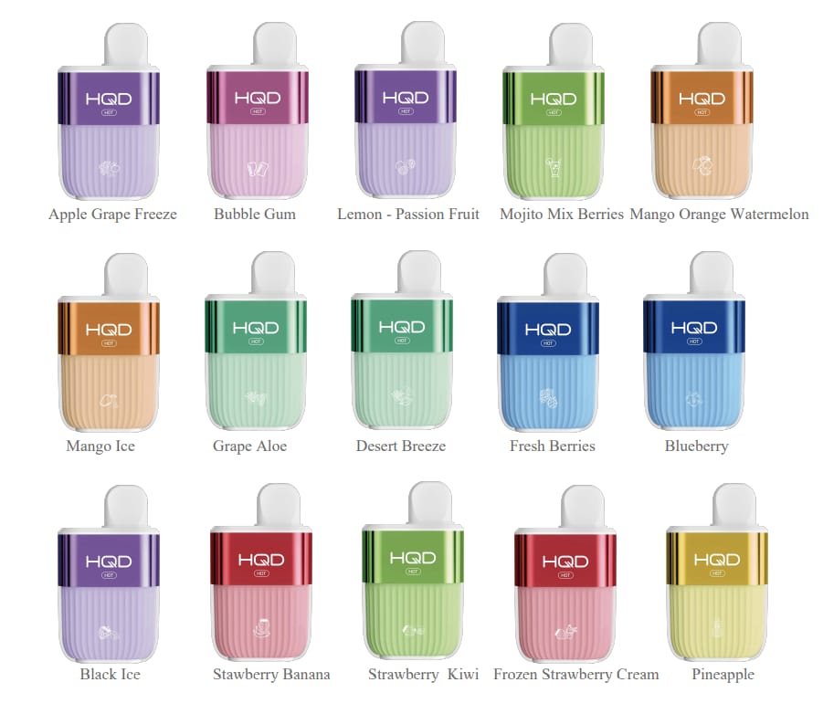 HQD Launched a New 5000 Puffs Disposable Vape HQD HOT