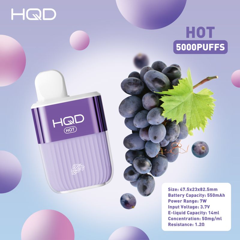 HQD Launched a New 5000 Puffs Disposable Vape HQD HOT