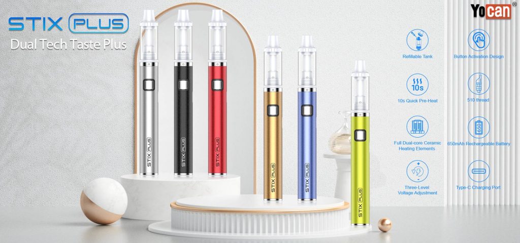 Yocan releases Stix Plus, a Dual-core ceramic vaporizer