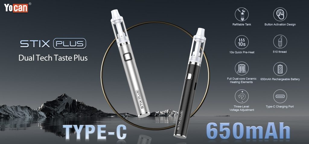 Yocan releases Stix Plus, a Dual-core ceramic vaporizer