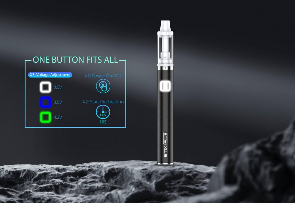 Yocan releases Stix Plus, a Dual-core ceramic vaporizer