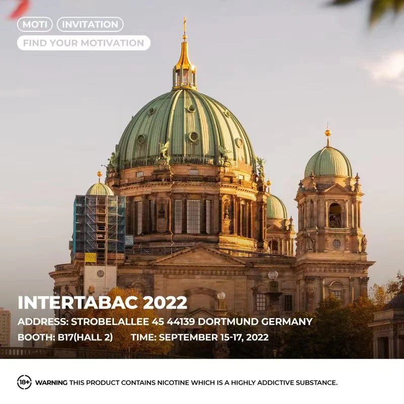MOTI Brings New Vape Products to German Again at Inter-Tabac 2022 1 MOTI Brings New Vape Products to German Again at Inter-Tabac 2022