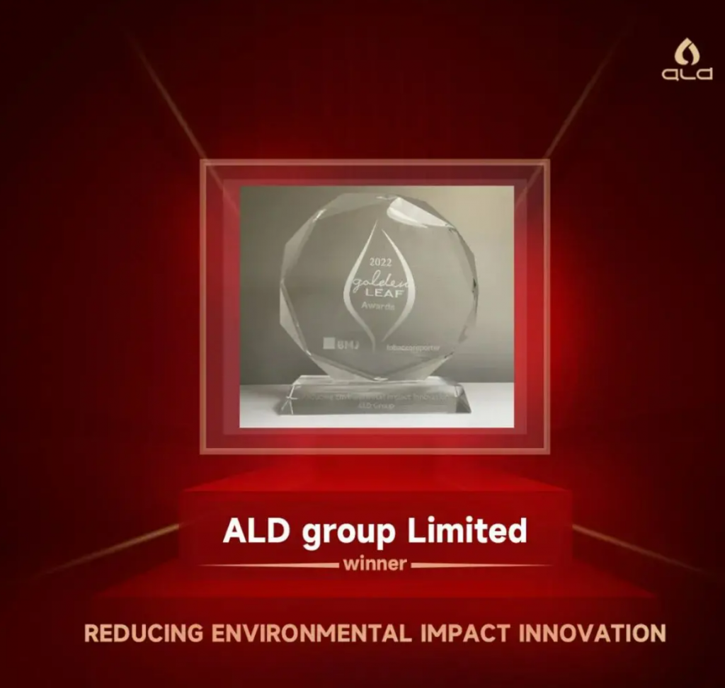 ALD Awarded the 2022 Golden Leaf Award for "Reducing Environmental Impact Innovation Award" 1 ALD Awarded the 2022 Golden Leaf Award for "Reducing Environmental Impact Innovation Award"