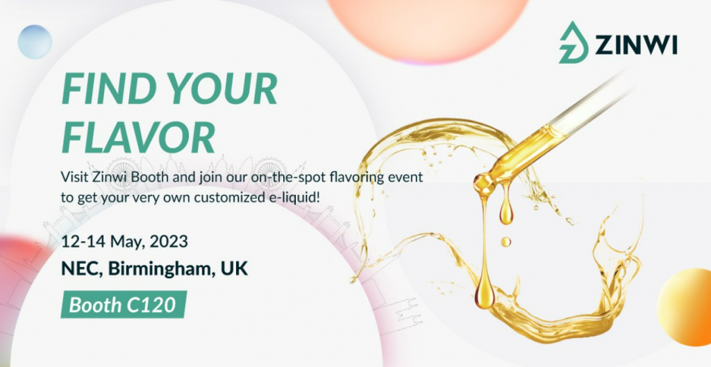Chinese E-liquid Manufacture Zinwi to Hold Flavoring Event at UK Vapor Expo 2 Chinese E-liquid Manufacture Zinwi to Hold Flavoring Event at UK Vapor Expo