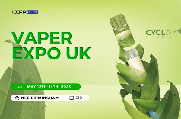 VOOPOO's Parent Company ICCPP Will Bring Double Eco-friendly Concept "Cyclo" Vape Solutions To The Vaper Expo UK 2023