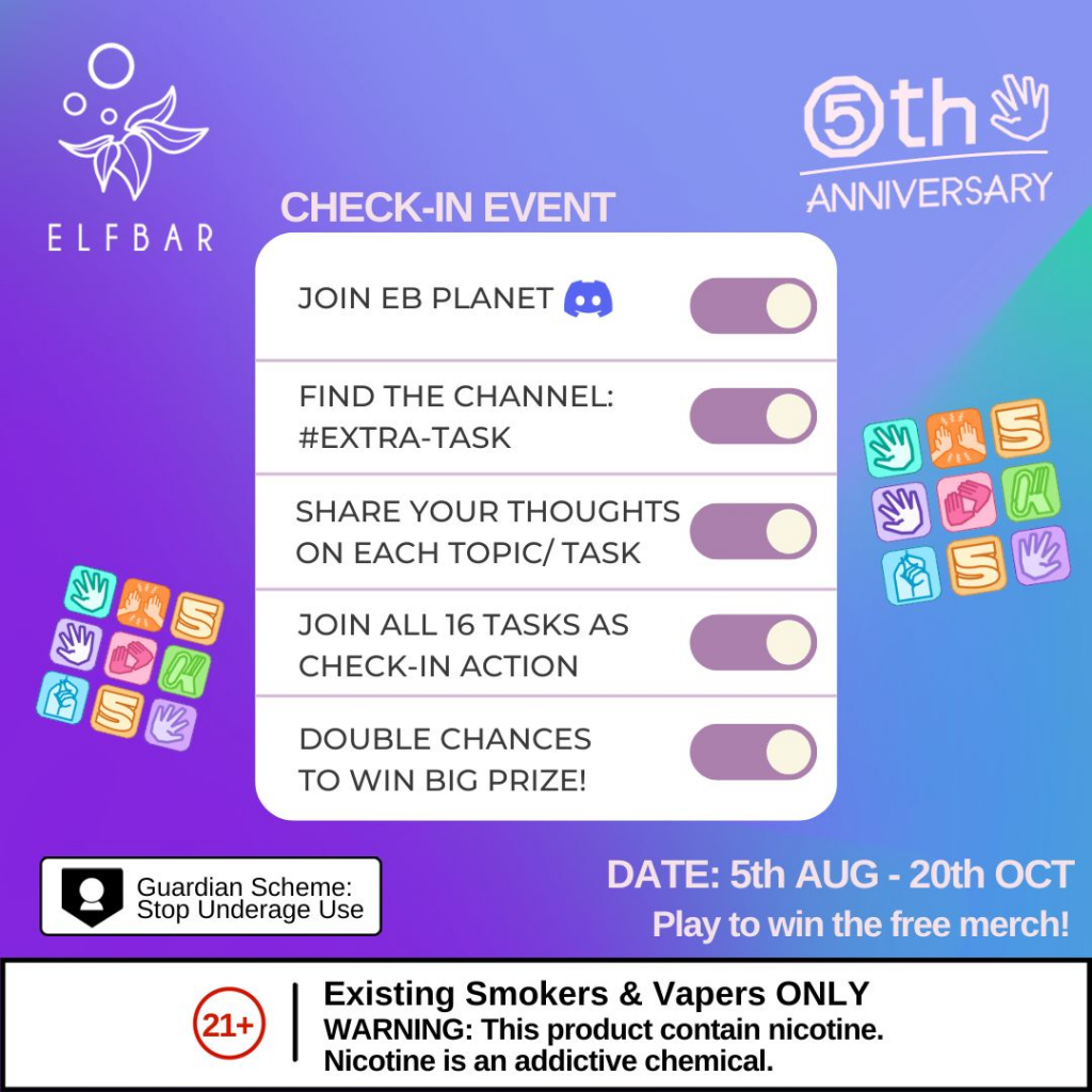 ELFBAR Celebrates Its 5th Anniversary with Global Events and Giveaways