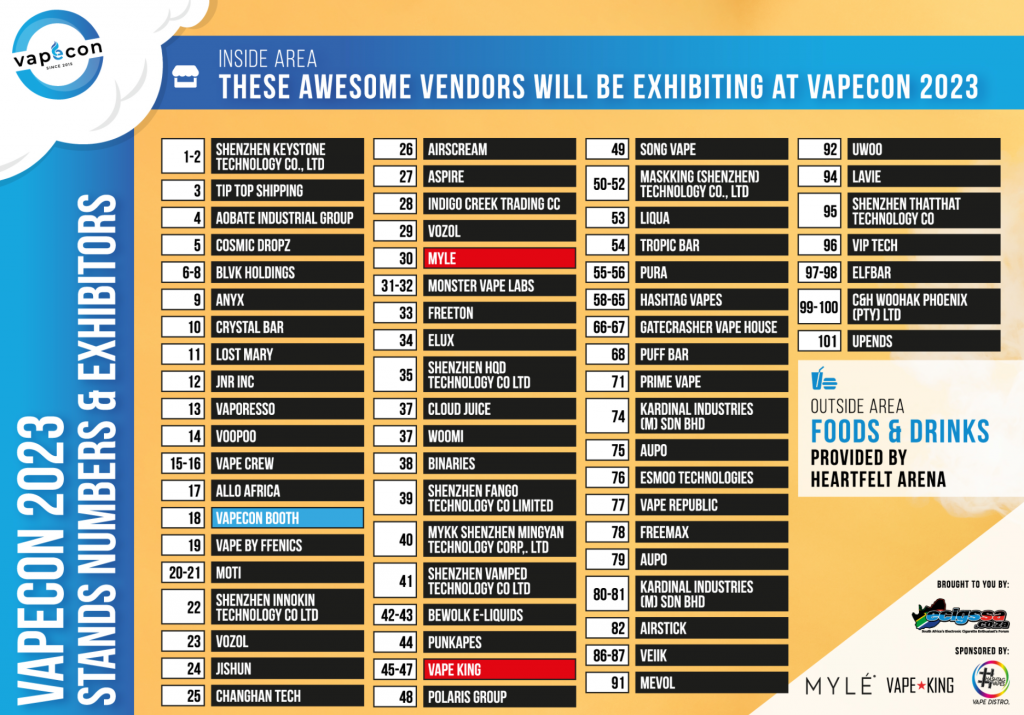 Top Vape Brands Will Unveil Exciting New Products at VapeCon South Africa on 25th Aug