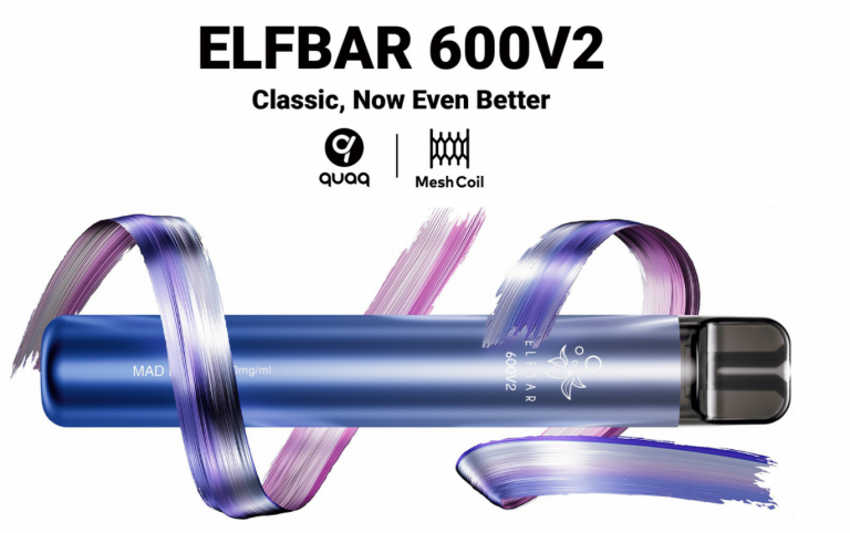 Elfbar Upgraded the 600 Model to V2 with QUAQ Tech and Modular Design