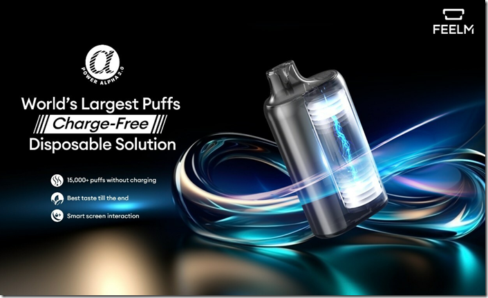 FEELM Released POWER ALPHA 2.0: The First Ever 15,000+ Puffs Vape without Charging Solution at TPE24